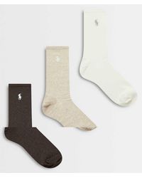 Polo Ralph Lauren - 3 Pack Logo Socks - Lyst