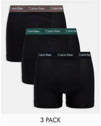 Calvin Klein - In esclusiva per asos - confezione da 3 paia di boxer aderenti neri - Lyst
