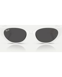 Ray-Ban - Rb4457D Rectangle Sunglasses With Lens - Lyst