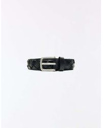 Bershka - Braided Leather Belt - Lyst
