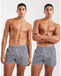 ASOS - 2 Pack Woven Boxers - Lyst