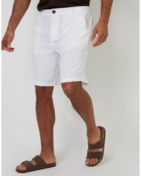 Threadbare - Linen Blend Chino Shorts - Lyst