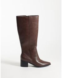 London Rebel - Jessie Refined Pointed Knee Boots - Lyst