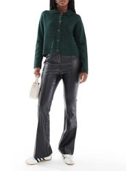 New Look - Pu Bootcut Pants - Lyst