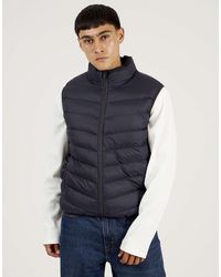 Brave Soul - Lightly Padded Quilted Gilet - Lyst