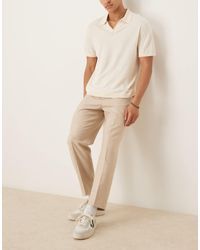 ASOS - Smart Relaxed Tapered Pants With Front Pleats - Lyst