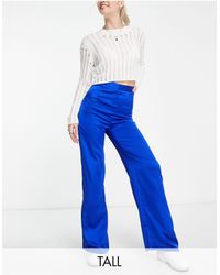 New Look - Co-ord Satin Wide Leg Trouser - Lyst