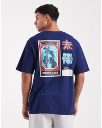 Jack & Jones - Oversized T-shirt With Japanese Back Print - Lyst