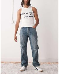 Weekday - Space Relaxed Fit Straight Leg Jeans - Lyst