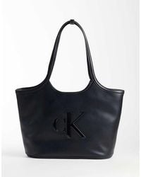 Calvin Klein - Large Shopper Bag With Bold Logo - Lyst