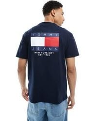 Tommy Hilfiger - T-shirt avec logo drapeau au dos - Lyst