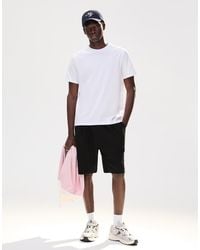 Bershka - Textured Plush Bermuda Shorts - Lyst