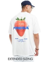 ASOS - Oversized T-shirt With Fruit Back Print - Lyst