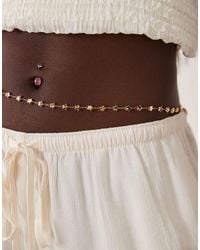 ASOS - – farbene bauchkette mit stern-design - Lyst