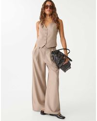 Stradivarius - Super Wide-Leg Adjustable Trousers - Lyst