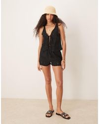 ASOS - – blake – strandhose aus leinenmix - Lyst
