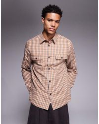 ASOS - Geruit Regular-Fit Overhemd - Lyst