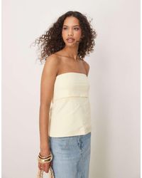 Abercrombie & Fitch - Foldover Longline Tube Top - Lyst