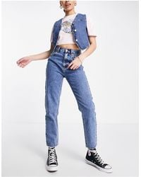 Pull&Bear - Mom Jeans Met Hoge Taille - Lyst