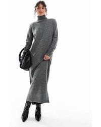 Pretty Lavish - Knitted High Neck Maxi Dress - Lyst