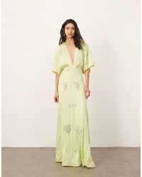 ARRANGE - Floral Embellished Modern 30's Tea Maxi Dress - Lyst