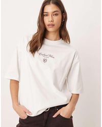 Calvin Klein - Oversized Fit Script Logo T-shirt - Lyst