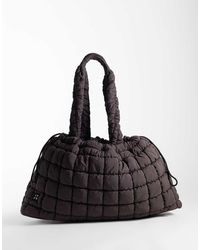 4505 - Quilted Woven Drawstring Oversized Gym Tote - Lyst