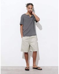 Pull&Bear - Bermuda Short Met Elastische Tailleband - Lyst