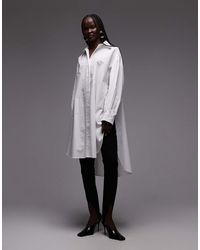 ASOS - Lang Oversized Overhemd Met Brede Manchetten - Lyst