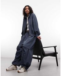 Collusion - Xl Baggy Geruite Nylon Joggingbroek, Deel Van Co-Ord Set - Lyst