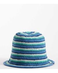 Collusion - Crochet Knitted Stripe Bucket Hat - Lyst