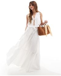 ASOS - – gestufter boho-maxirock - Lyst
