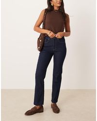 Aware - Alice High Waist Stretch Straight Leg Jeans - Lyst