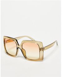 ASOS - – oversize-sonnenbrille im stil der 70er mit gläsern - Lyst
