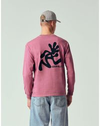 Gramicci - Running Long Sleeve Pigment Dyed Tee With Back Graphic - Lyst