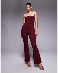 ASOS - Jersey Twill Slim Flare Pants - Lyst