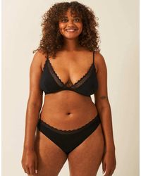 Stripe & Stare - Zigzag Lace Triangle Bra - Lyst
