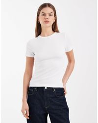 ONLY - Fitted Ribbed Top - Lyst