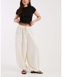ASOS - Tie Waist Casual Balloon Trouser - Lyst