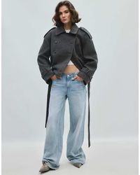 Stradivarius - Cropped Trench Jacket - Lyst