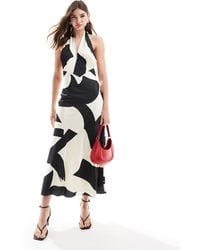Bardot - – neckholder-maxikleid - Lyst