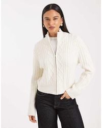 Cotton On - Double Zip Cable Knit Jumper - Lyst