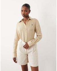 Polo Ralph Lauren - Icon Logo Classic Fit Linen Shirt - Lyst