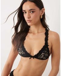 ASOS - Hazel All Over Lace Triangle Bra With Lace Trim - Lyst