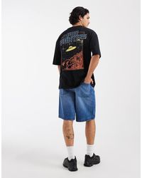 ASOS - Oversized T-shirt With Foo Fighters Ufo Print - Lyst