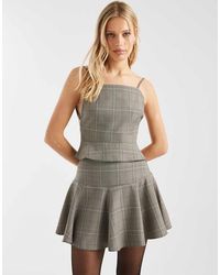 ASOS - Falda Midi A De Corte Voluminoso Con Cintura Baja De (Parte De Un Conjunto) - Lyst