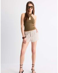 Stradivarius - Rustieke Short - Lyst