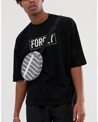 ASOS – Gürteltasche mit "Forget"-Print - Weiß