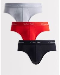 Calvin Klein - – icon cotton stretch – 3er-pack eng geschnittene hüftslips - Lyst