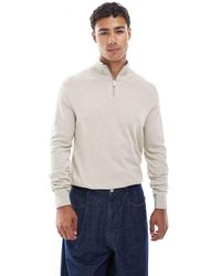 Jack & Jones - Quarter Zip Jumper - Lyst